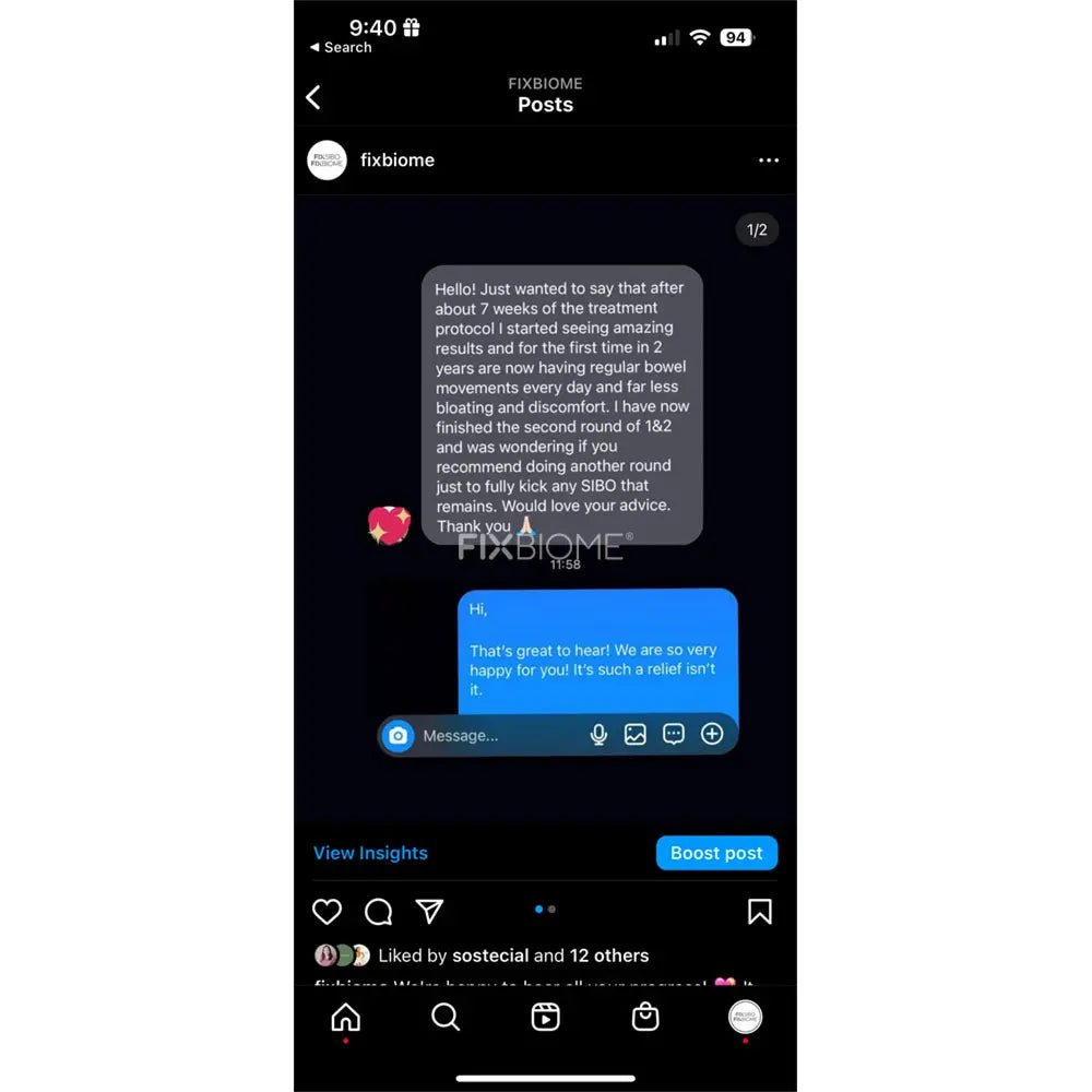 IBS 1 and 2 Top Up - FixBIOMEFixBIOME5825FixBIOME_Customer-testimonials_01