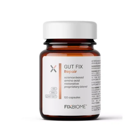 An essential for addressing gut issues and repairing the gut. FixBIOME’s next-gen formulation include clinically proven ingredients formulated for the highest level of bioavailability to fix the gut and improve digestive symptoms. All ingredients are sourced from the USA, and certified and processed in adherence to our strict particle size requirements. Made in the USA in an FDA approved lab.